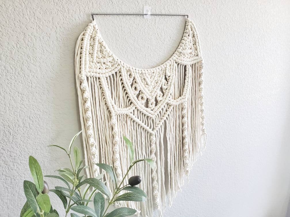 Semi circle macrame wall hanging