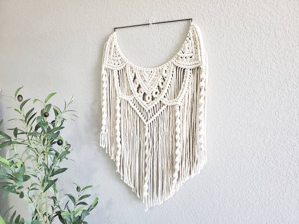 Semi circle macrame wall hanging