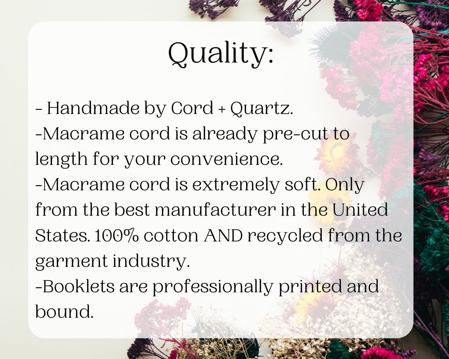 Beginner macrame wall hanging kit