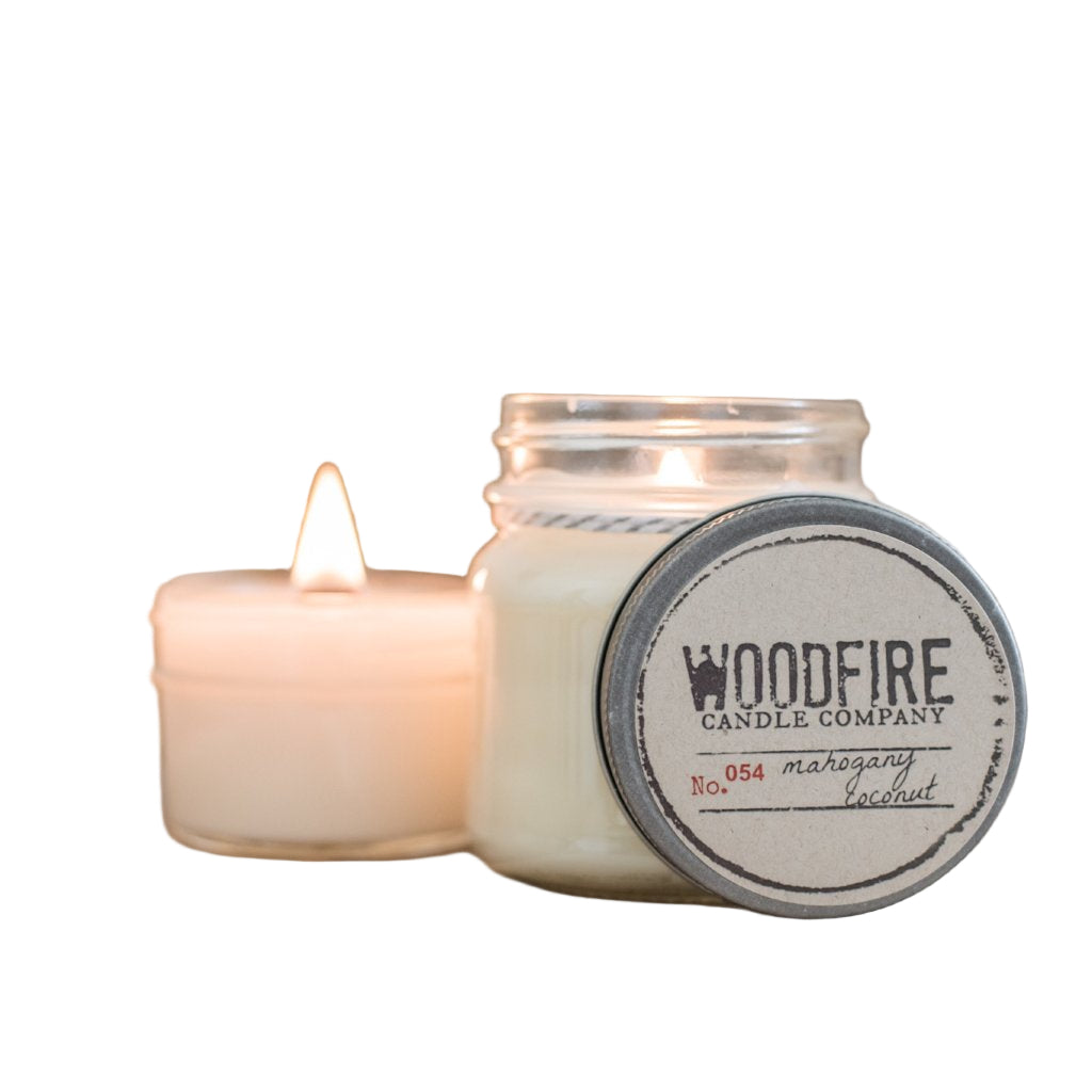 Mason Jar Wood Wick Soy Candle