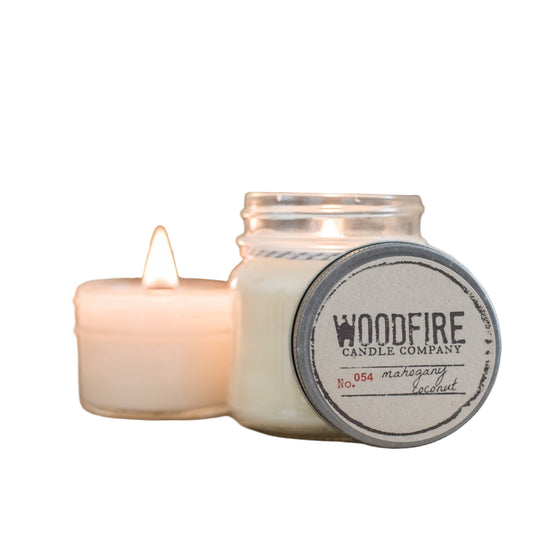 Mason Jar Wood Wick Soy Candle