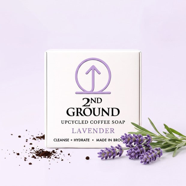 Lavender Coffee Soap — 2-in-1 Exfoliating Bar