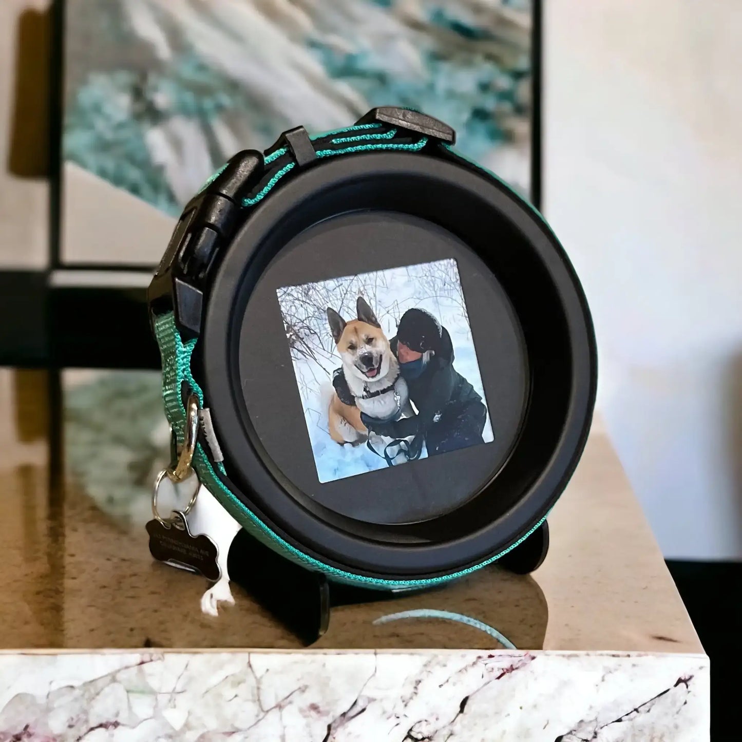 Large Dog Collar Frame and Stand Bundle | "The Labrador" Resin