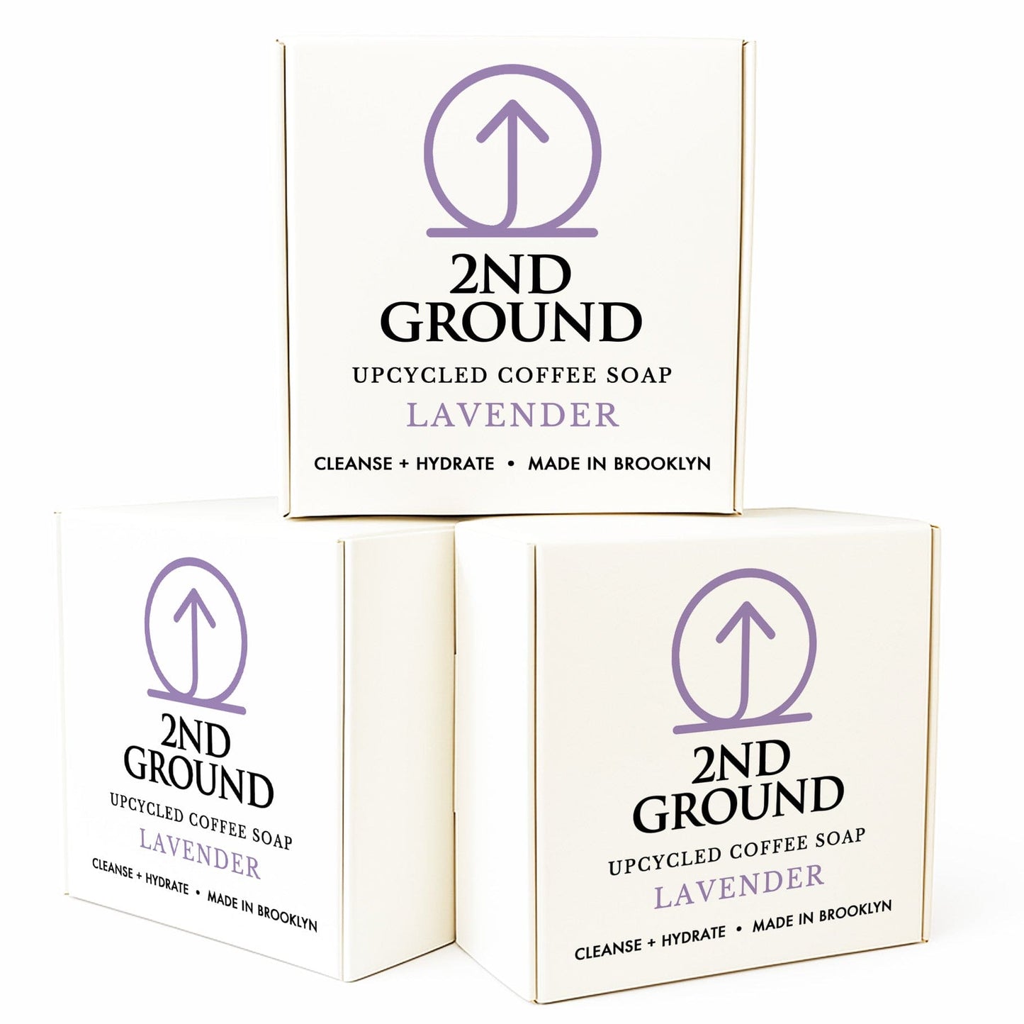 Lavender Coffee Soap — 2-in-1 Exfoliating Bar