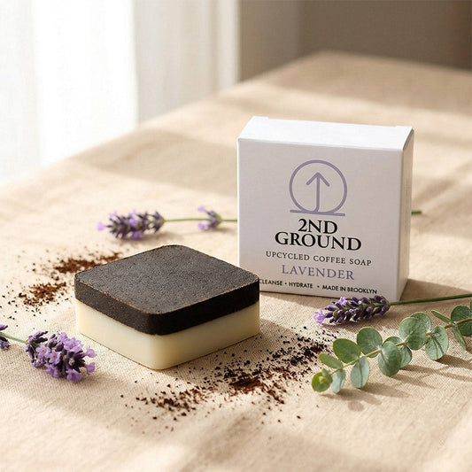 Lavender Coffee Soap — 2-in-1 Exfoliating Bar