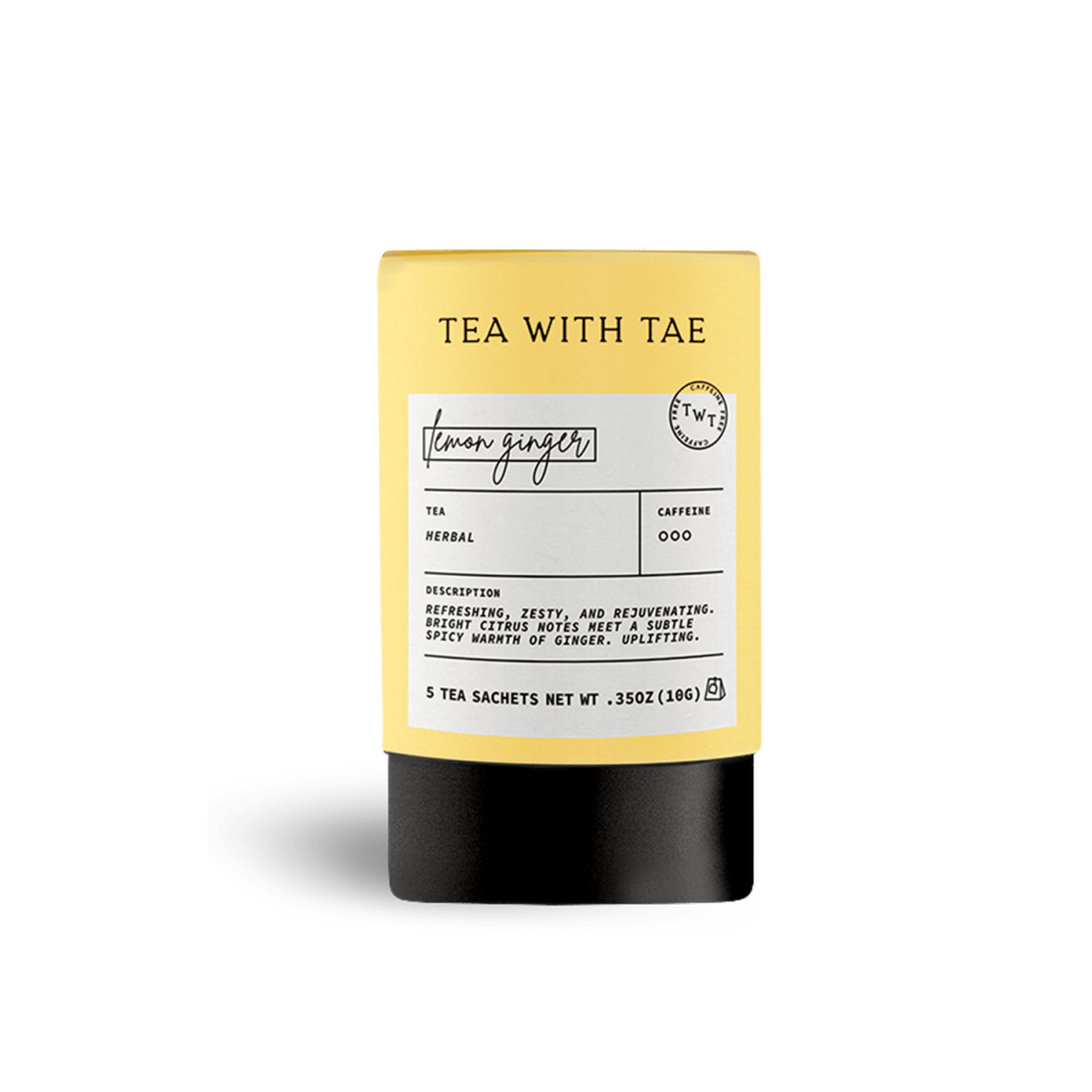 Lemon Ginger Mini Tea Tube (5 tea bags)