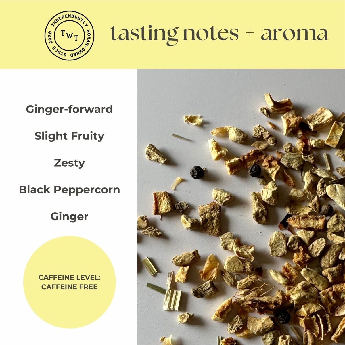 Lemon Ginger Mini Tea Tube (5 tea bags)