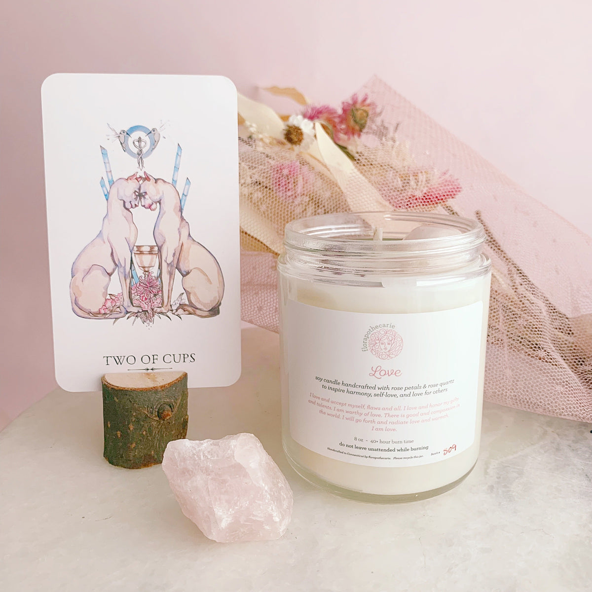 Love Crystal Candle