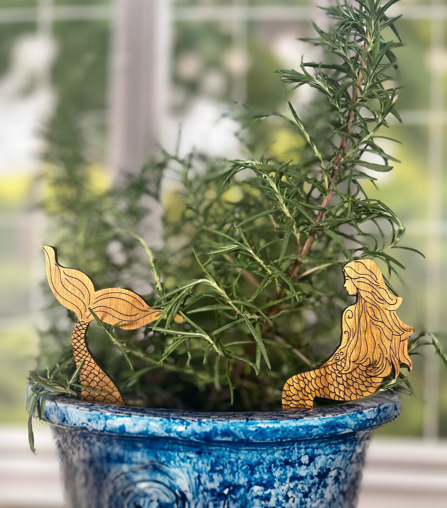 Mermaid Plant Buddy - Plant Pick (2pcs)