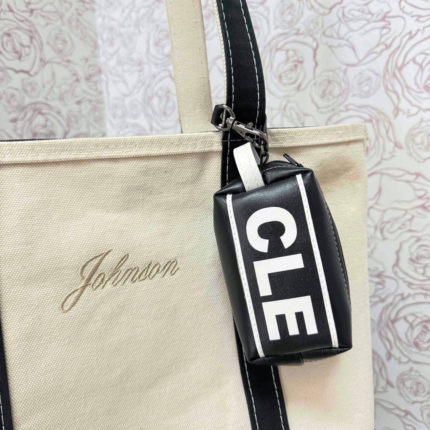 City Abbreviation Mini Bag Keychain Purse Charm