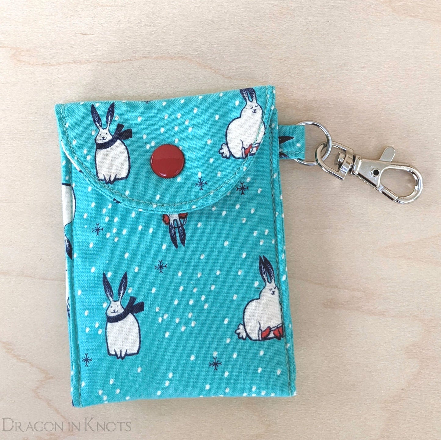 Snow Bunny Mini Essentials Pouch for Lip Balm and ID Card