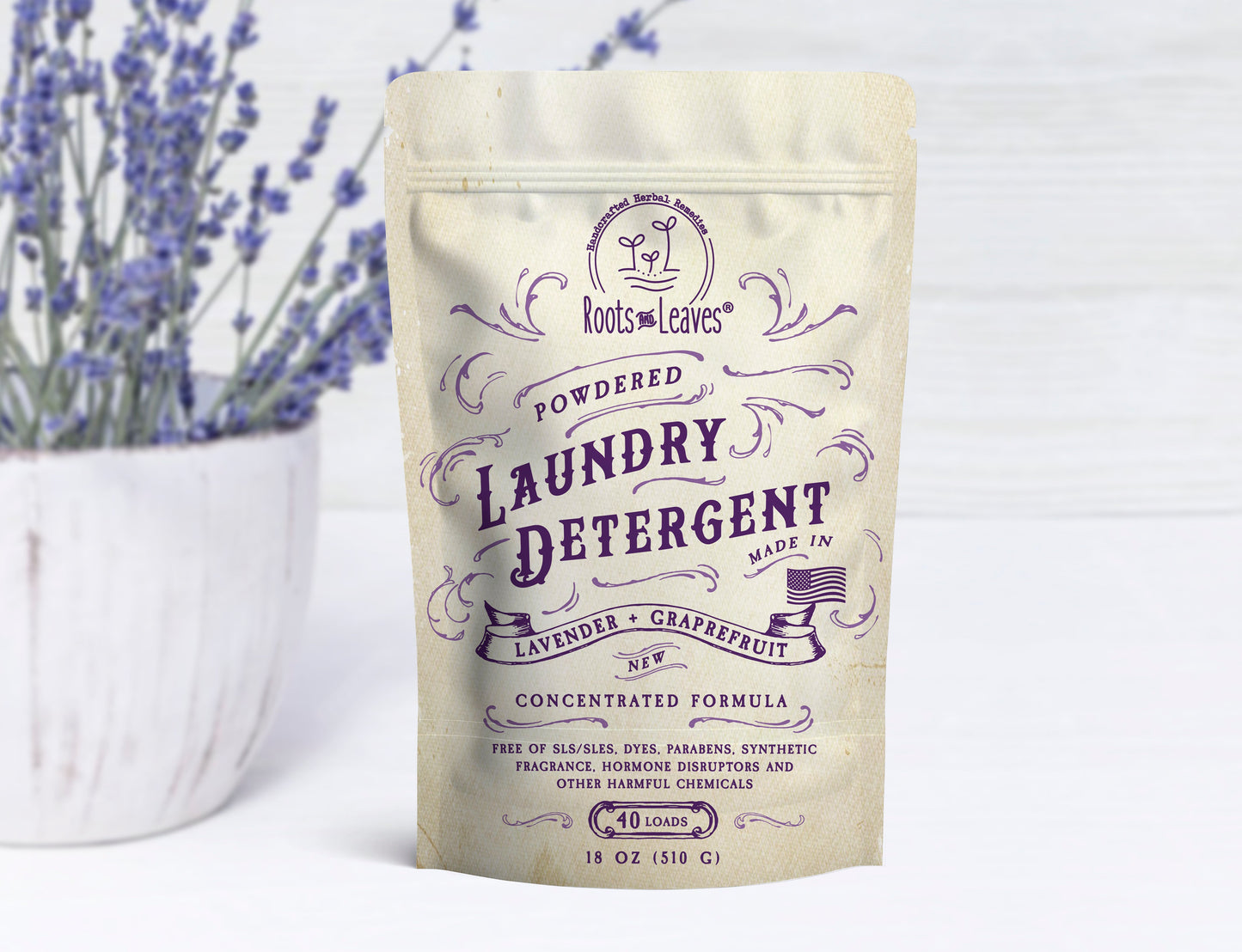 Powdered Laundry Detergent - Lavender
