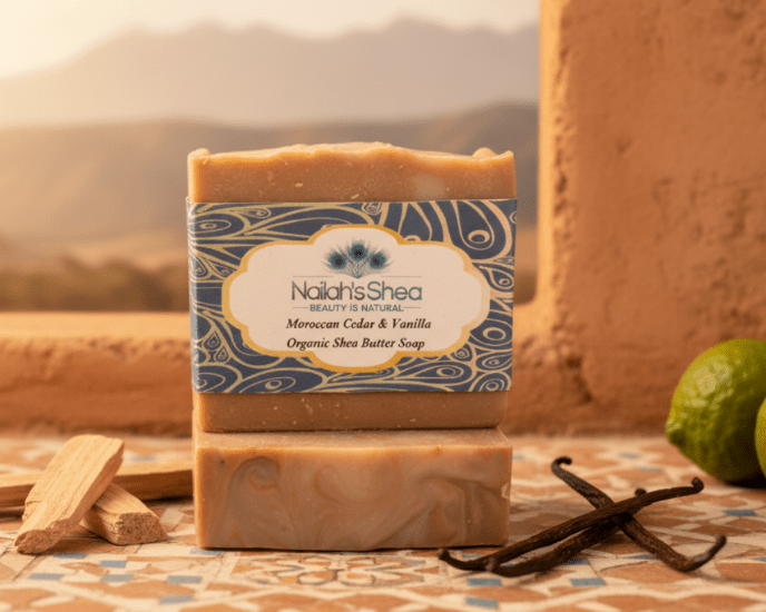 Moroccan Cedar and Vanilla Shea Butter Soap