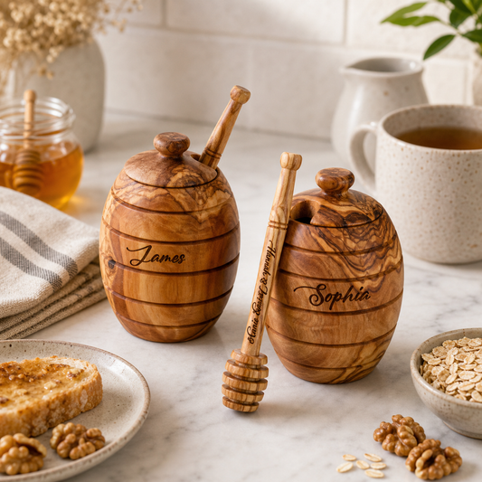 Honey Jar and Dipper