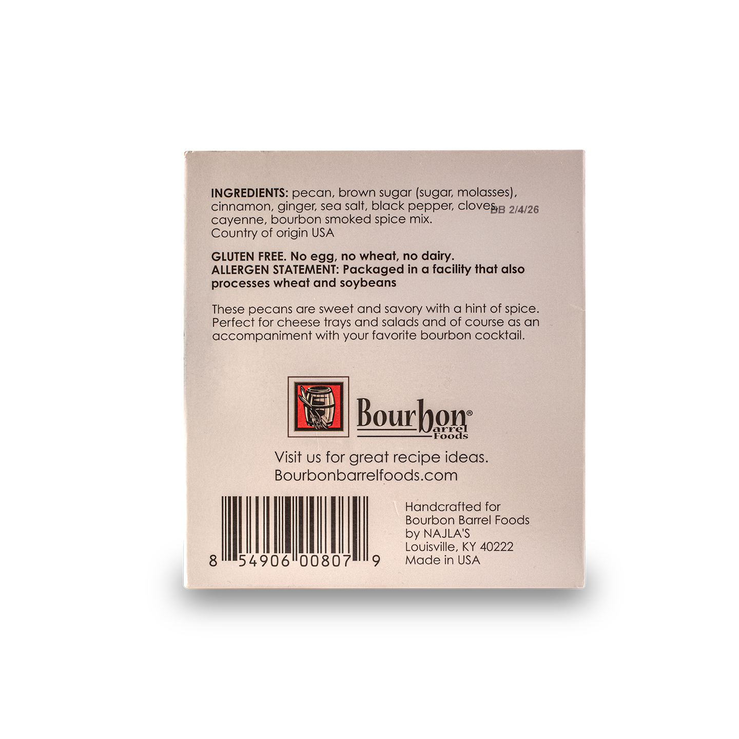 Bourbon Barrel Foods Bourbon Smoked Pecans