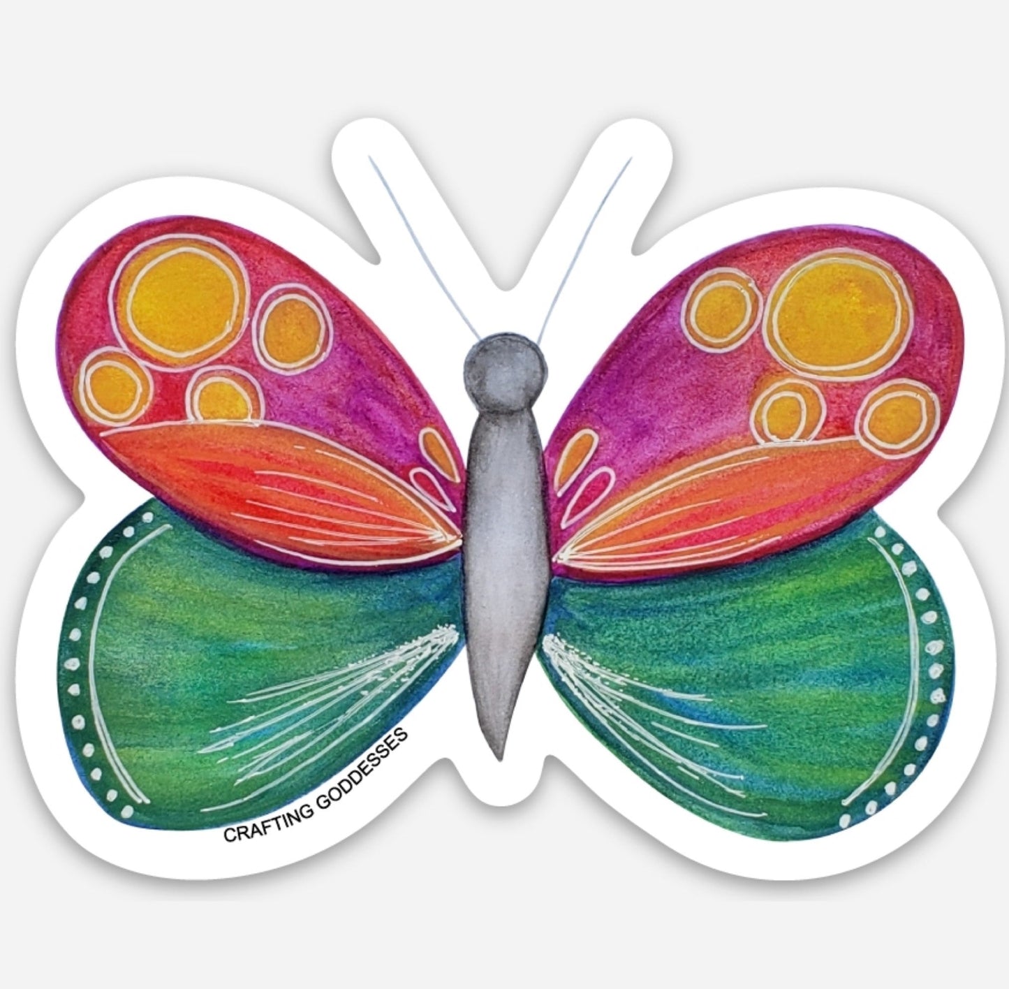 Sticker Exclusive- Butterfly Original Watercolor Art