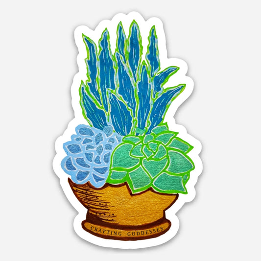 Sticker Exclusive - Succulents Original Art