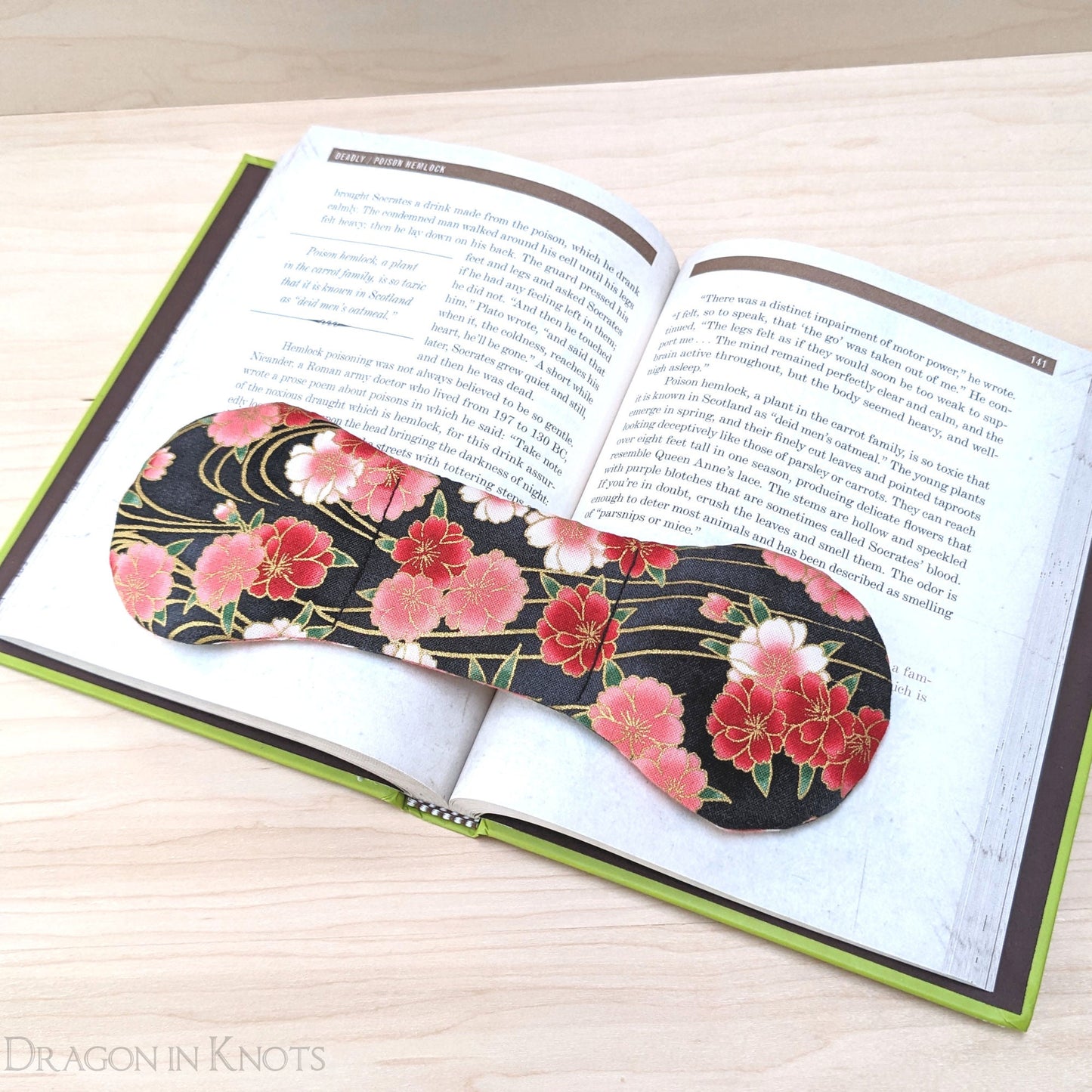 Pink Flowers Book Weight