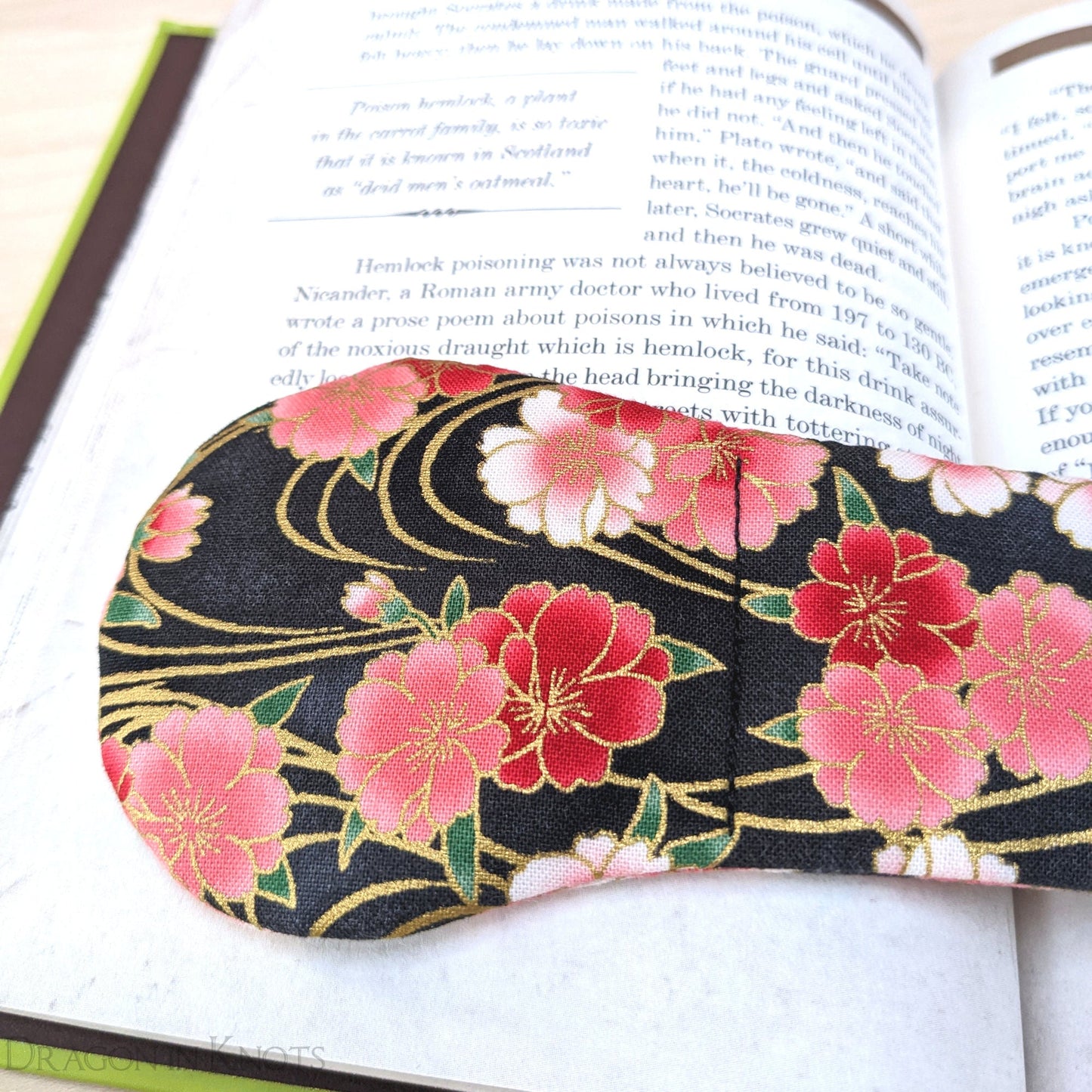 Pink Flowers Book Weight