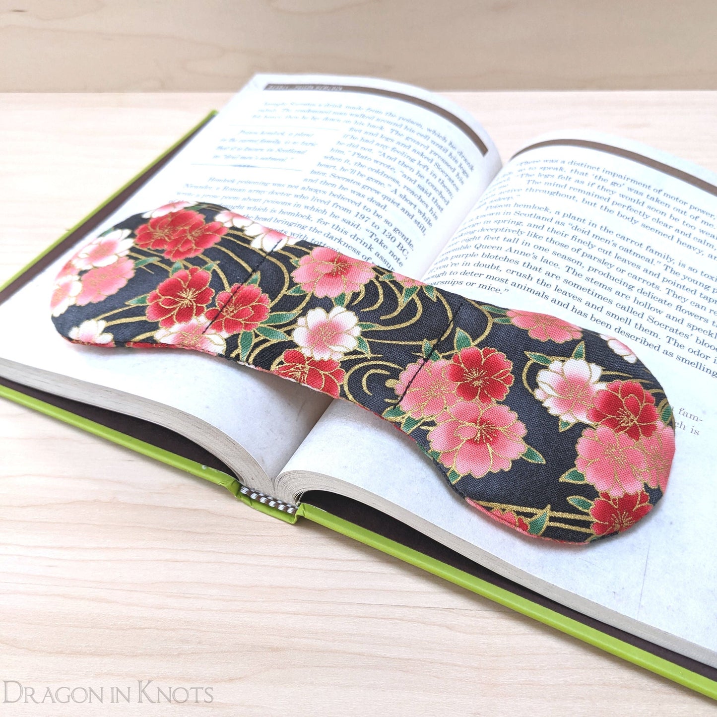 Pink Flowers Book Weight