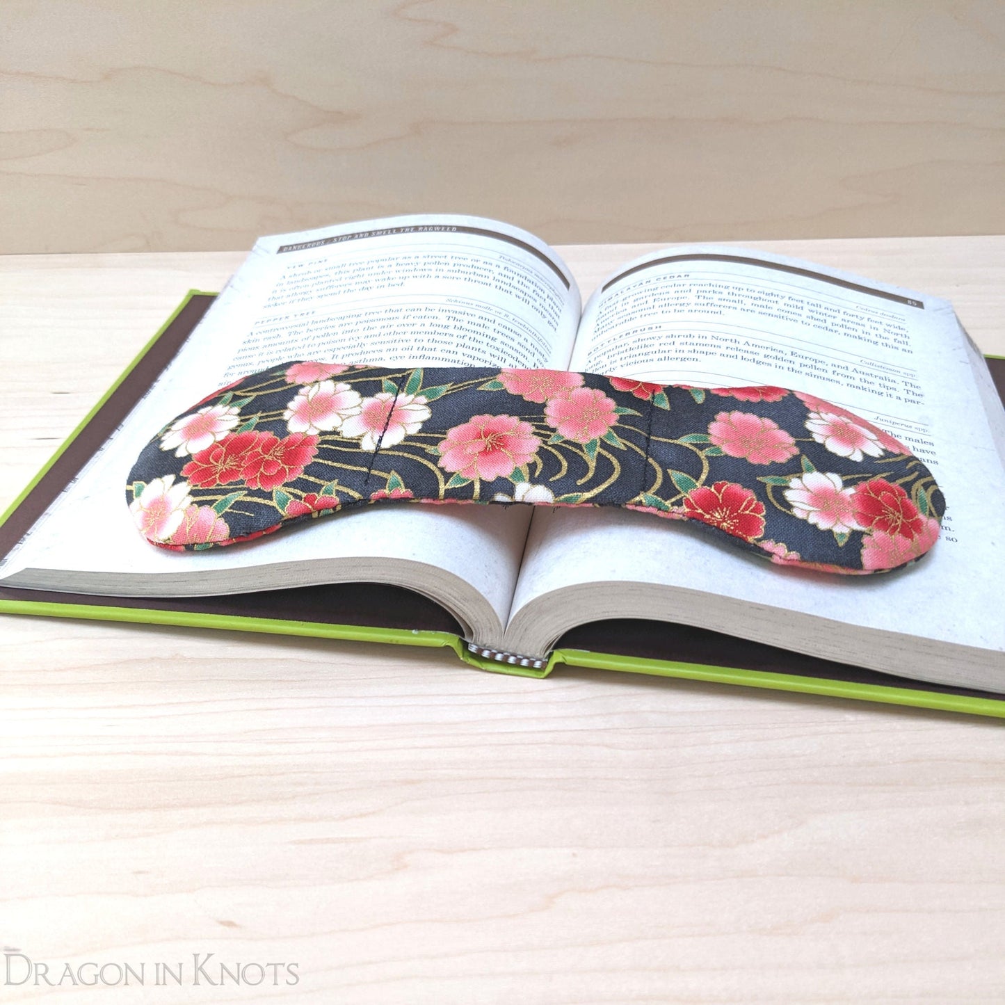 Pink Flowers Book Weight
