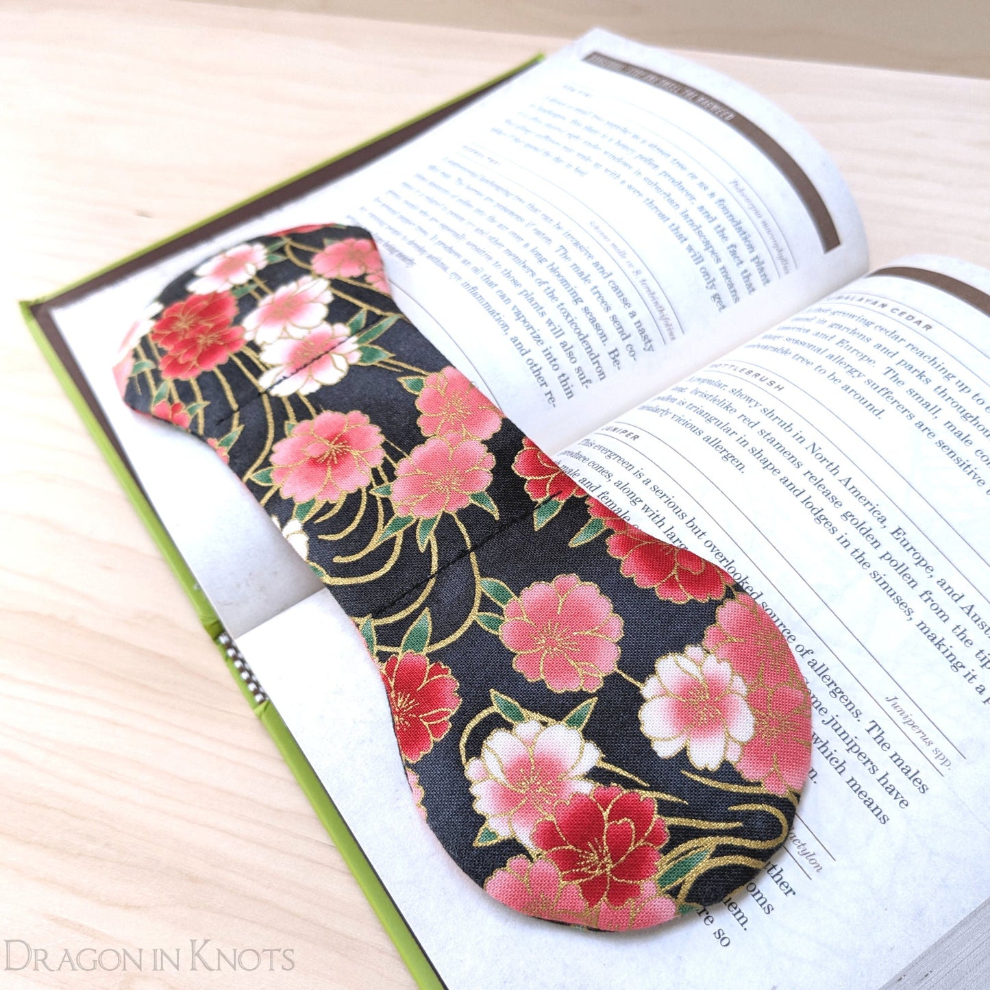 Pink Flowers Book Weight