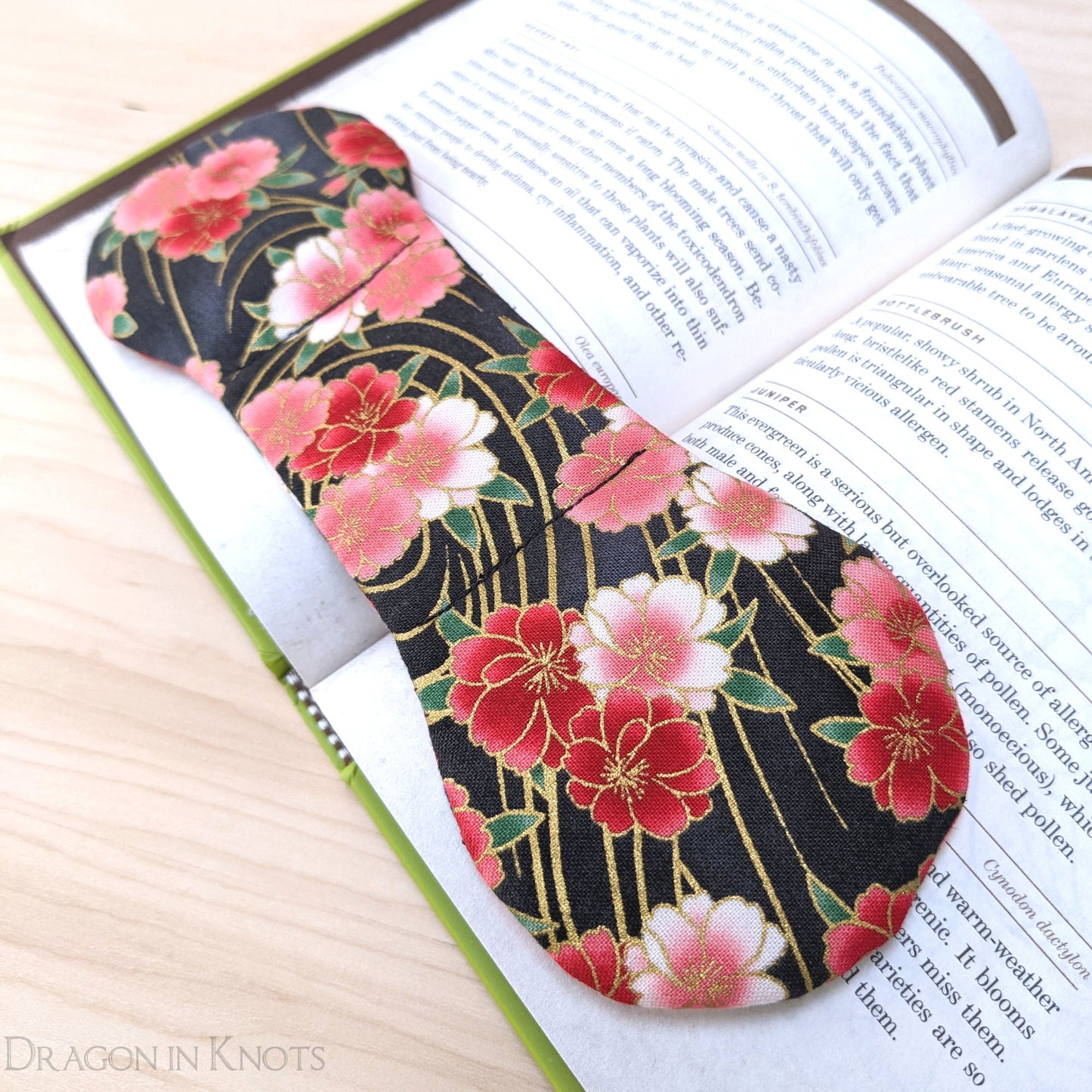 Pink Flowers Book Weight