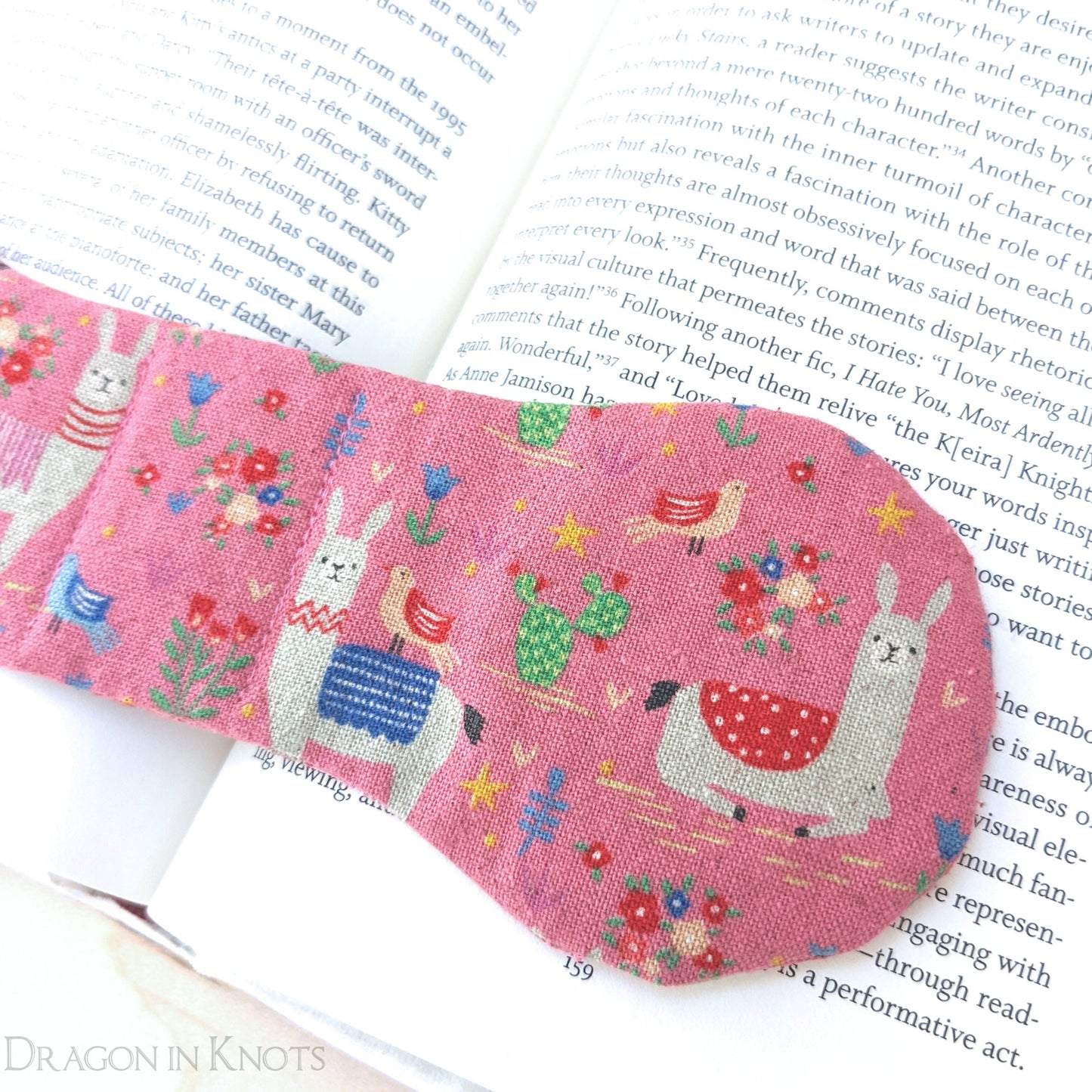 Pink Llama Book Weight