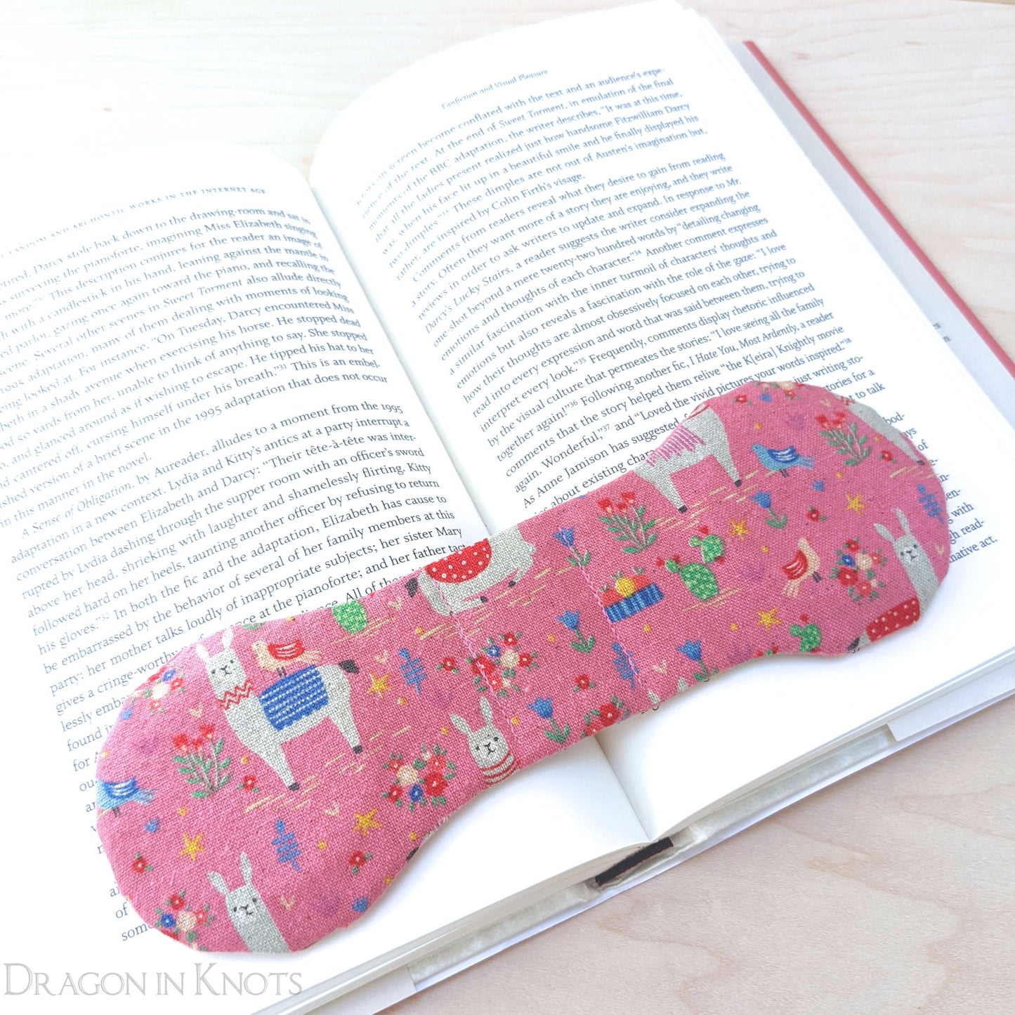 Pink Llama Book Weight