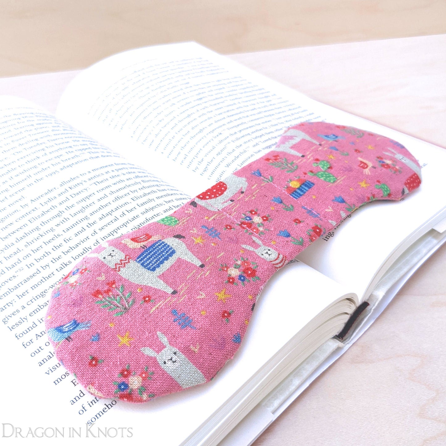 Pink Llama Book Weight