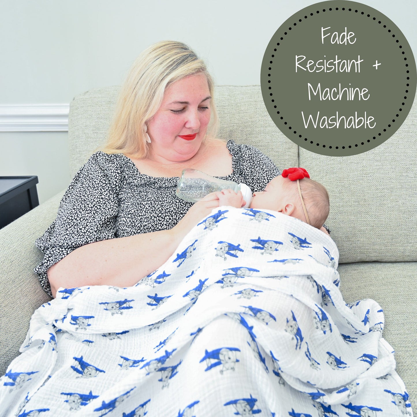 Up, Up, Up and Away Swaddle Blanket