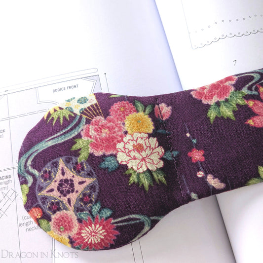 Purple Floral Book Weight