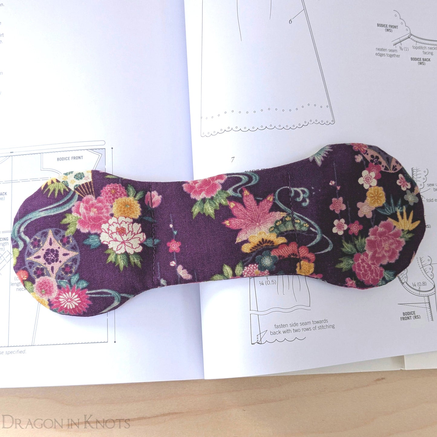 Purple Floral Book Weight