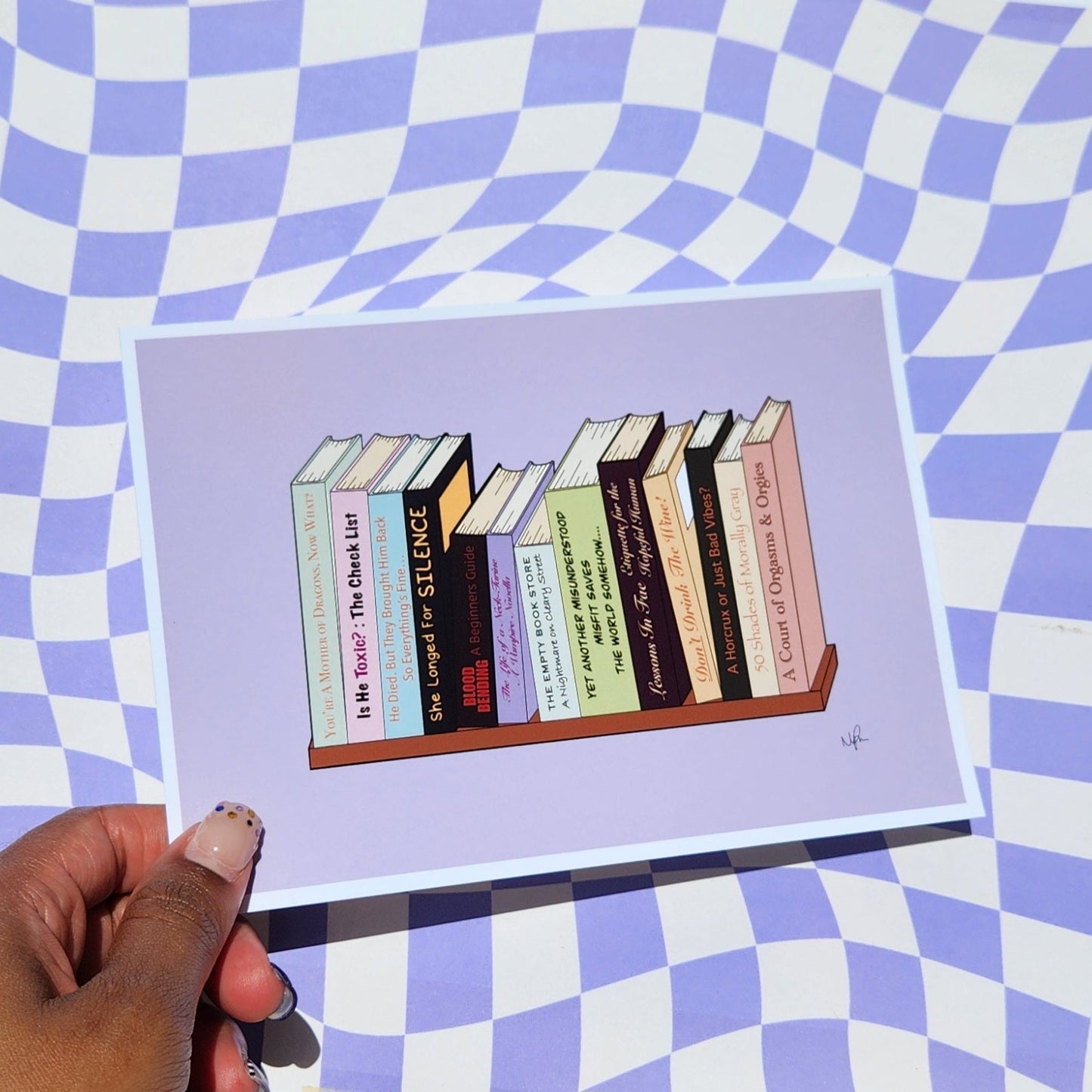 Her Bookshelf Print