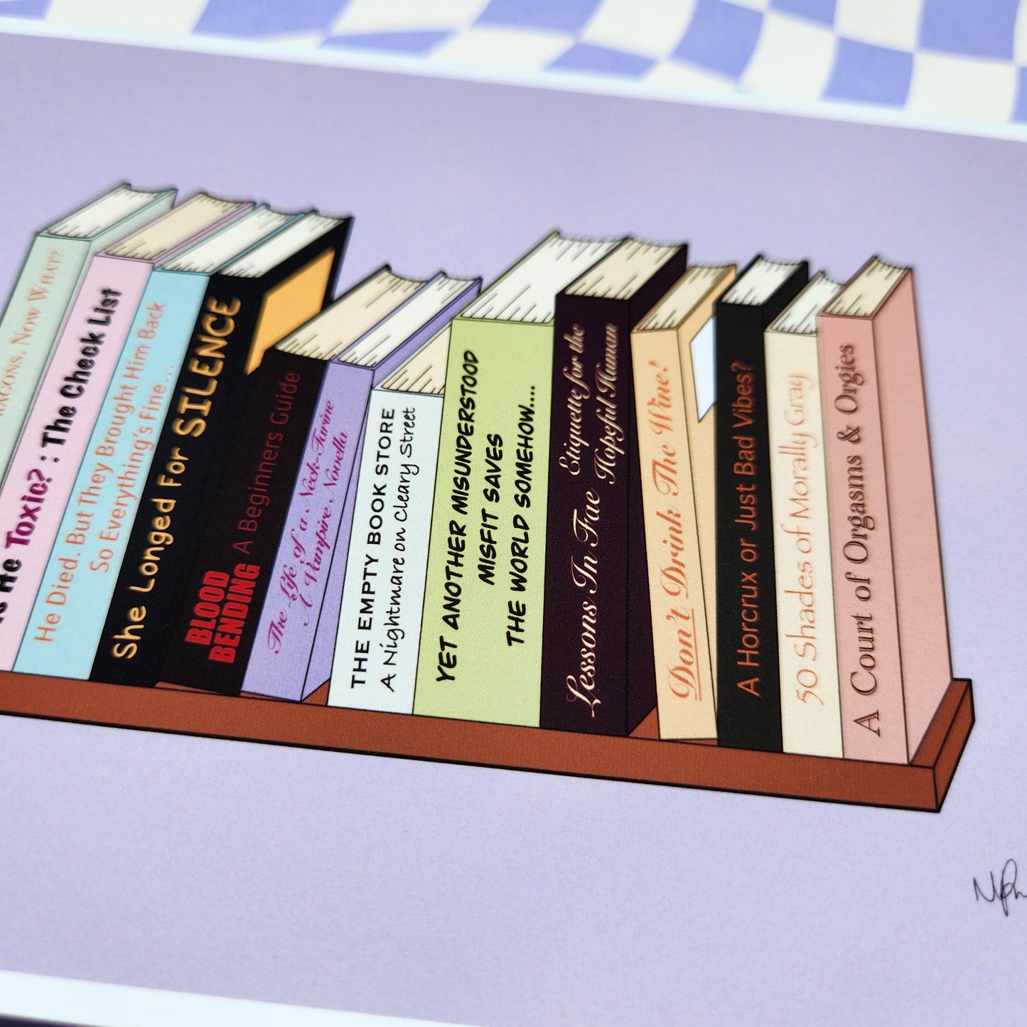 Her Bookshelf Print
