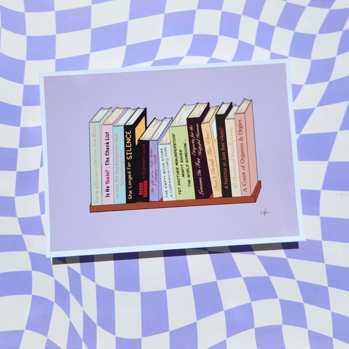 Her Bookshelf Print
