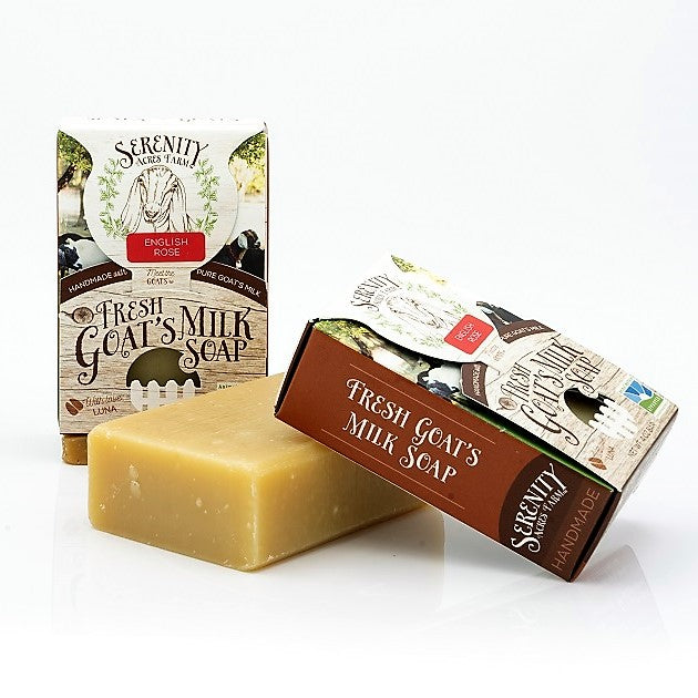 English Rose Goat Milk Soap - Classic Floral Cleanse from Serenity Acres Farm™