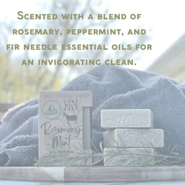 Rosemary Mint Soap Bar with Goat Milk