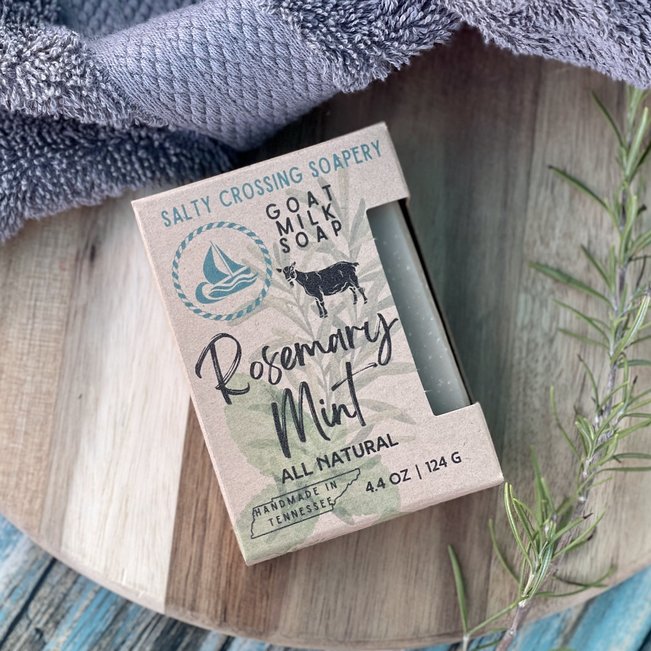 Rosemary Mint Soap Bar with Goat Milk