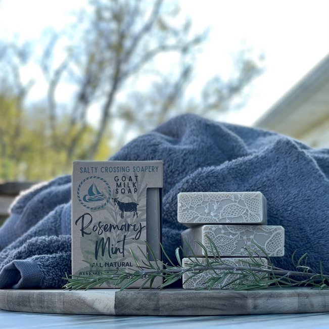 Rosemary Mint Soap Bar with Goat Milk