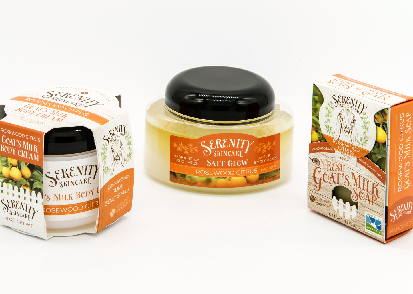 Rosewood Citrus Exfoliating Scrub –  Citrus Salt Glow | Serenity Acres Farm™