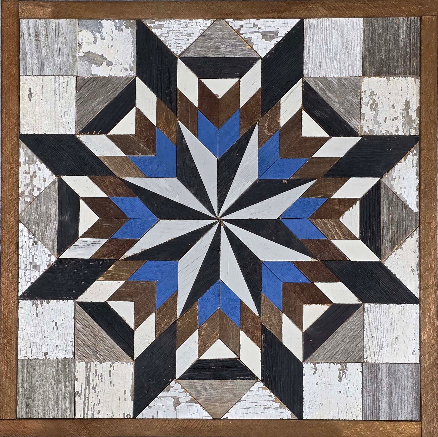 Amish Handmade Barn Quilt Wall Art – Reclaimed Barn Wood – 20.75” x 20.75”