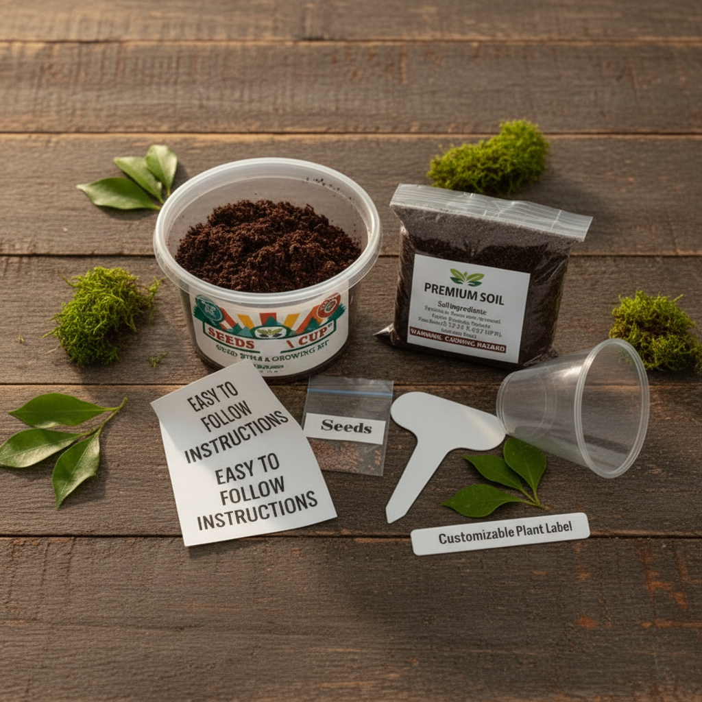 Doggo's Garden (For Dogs) Garden Kit | Basil, Sage, Cilantro & Dill | Seeds In A Cup®