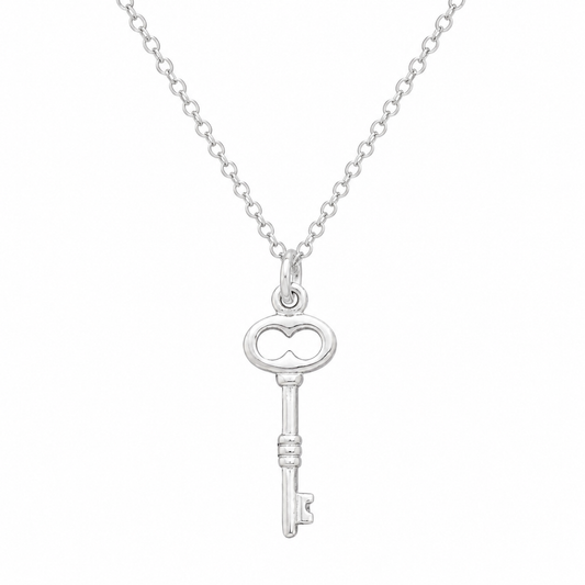 Sterling Silver Key Necklace