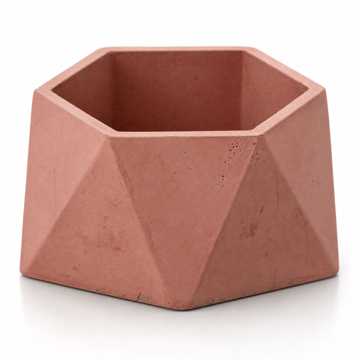 Hexagon-Shaped Plant Holder | 4" x 3.75" x 2" | Color Crete Creations