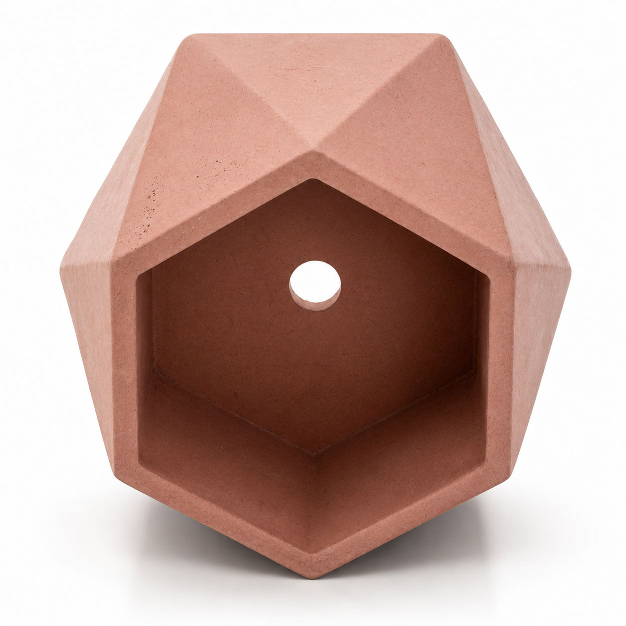 Hexagon-Shaped Plant Holder | 4" x 3.75" x 2" | Color Crete Creations