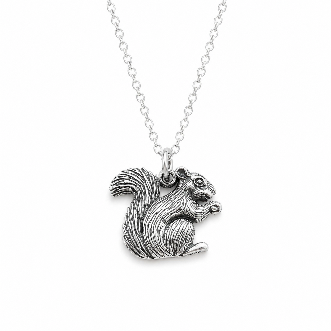 Sterling Silver Squirrel Charm - Animal Charm