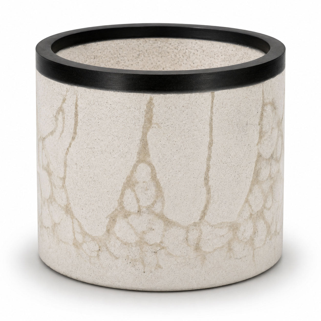 Concrete Gray & Beige Marble Flower Pot | 6" x 6" x 4.75" | Color Crete Creations