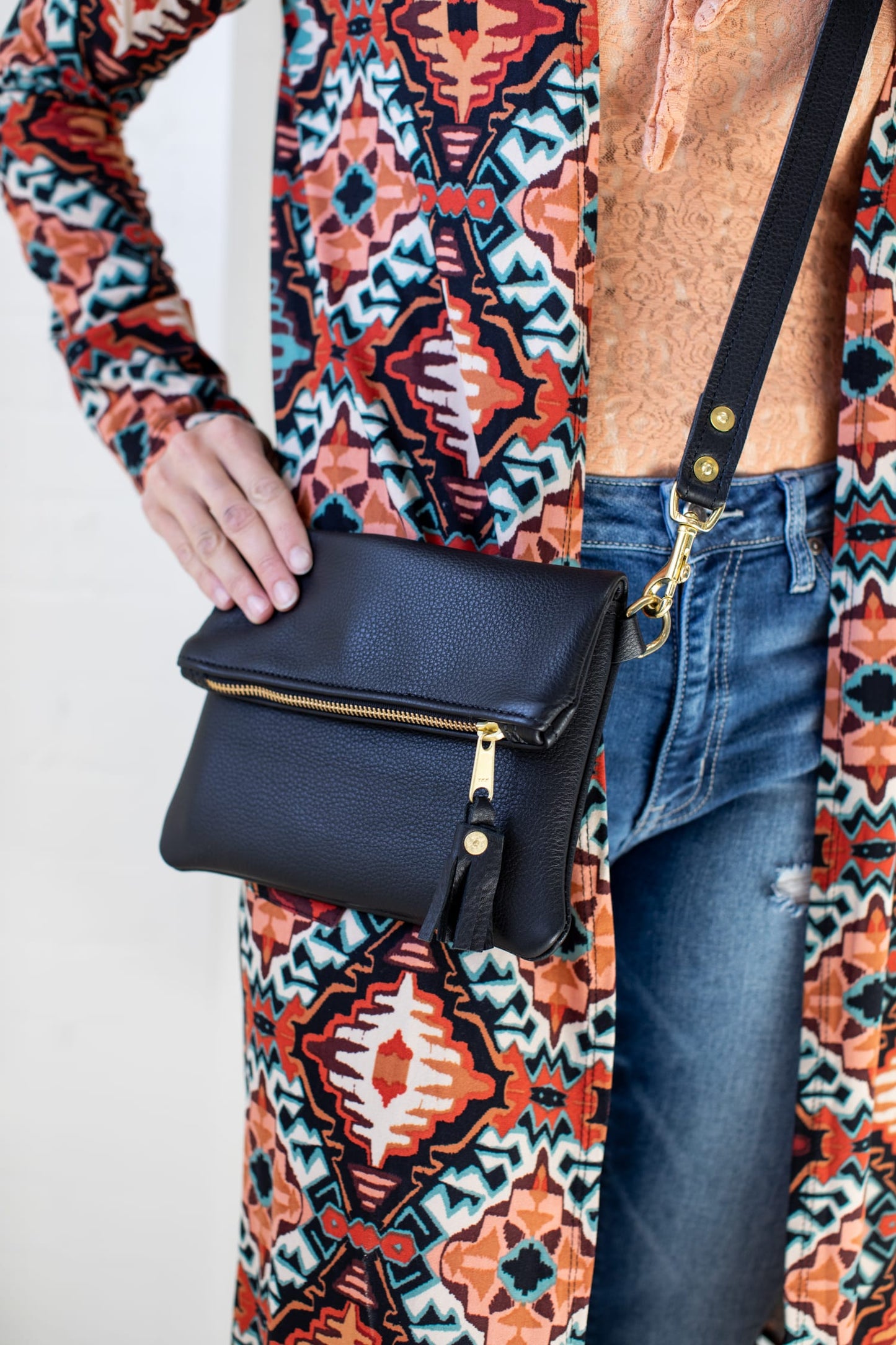 Foldover Crossbody Purse