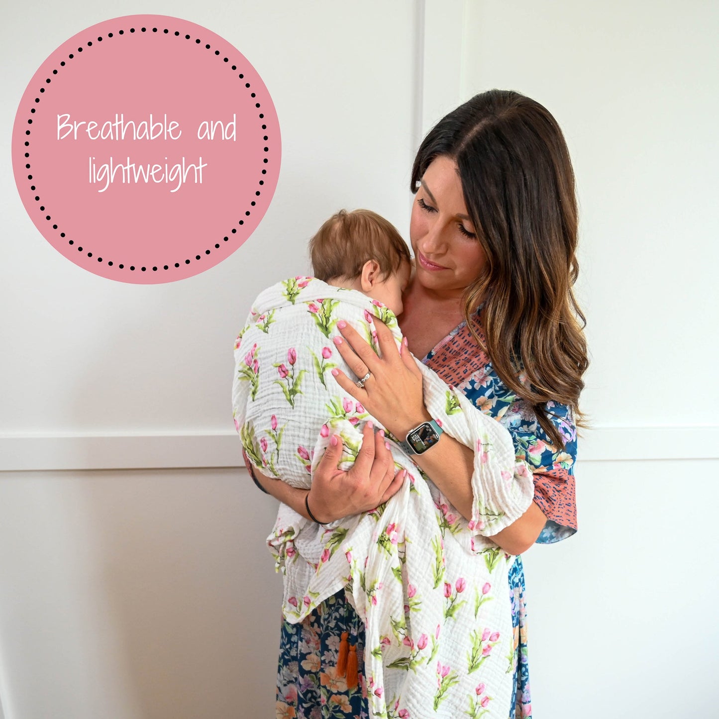 Tulip Garden Swaddle Blanket
